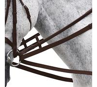 Shires Cotton Web Draw/Running Reins Brown - 7/8" (22mm)