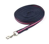 Shires Wessex Cushion Web Lunge Line 8M - Navy/Pink