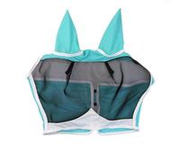 Shires Deluxe Horse Fly Mask With Ears & Nose Green (Small Pony)