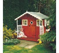Shires Den Playhouse Kid's Wendy House in Brown Shires Brown