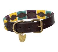 Shires Digby and Fox Dog Collar Small Yellow Green Purple