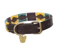 Shires Digby and Fox Dog Collar XX Small Yellow Green Purple