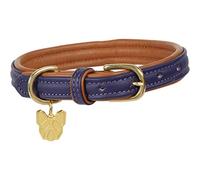 Shires Digby and Fox Padded Leather Dog Collar X Large Purple