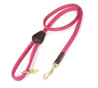 Shires Digby and Fox Rolled Leather Dog Lead - Pink