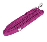 Shires Digby & Fox Cushion Web Dog Lead - Soft Padded Anti-Chafe Quilted Handle, Durable Tubular Webbing, Brass Hardware, Multiple Colours & Sizes (Pink, 1.5cm)