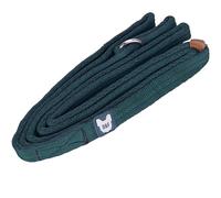 Shires Digby & Fox Cushion Web Slip Lead - Soft Padded Anti-Chafe Dog Training Lead, Lightweight Tubular Webbing, Durable Brass Hardware, One-Piece Slip Collar Lead for All Breeds (Green, 1.5cm)