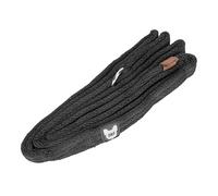 Shires Digby & Fox Cushion Web Slip Lead - Soft Padded Anti-Chafe Dog Training Lead, Lightweight Tubular Webbing, Durable Brass Hardware, One-Piece Slip Collar Lead for All Breeds (Black, 2cm)