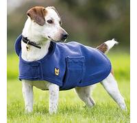 Shires Digby & Fox Dog Towel Coat - Navy Blue Medium