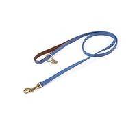 Digby and Fox Padded Leather Dog Lead Royal - 1.5 cm