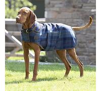 Shires Digby & Fox Tweed Dog Coat - Navy Blue Medium