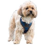 Digby and Fox Tweed Dog Harness Navy - Medium