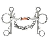 Shires Double Jointed Copper Lozenge Pelham - Steel - 5.5