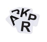 Shires Dressage Letters Set (Pack of 12) in White Shires White