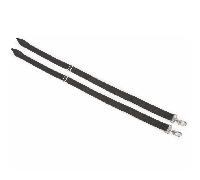Shires Elastic Leg Straps - Black - Size: One Size