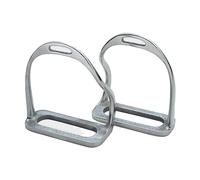 Shires Bent Leg Stirrup Irons - Steel - 4.5
