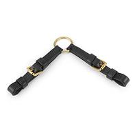 Shires Equestrian Two Way Coupling Blenheim Leather Black One Size