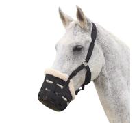 Shires Equestrian Deluxe Nylon Grazing Muzzle, Small Pony, Black