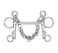 Shires Equestrian Mullen Mouth Pelham Bit 4.5" Steel