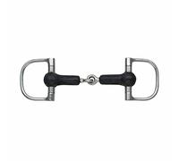 Shires Equestrian - Rubber Covered Jointed Dee - S/steel - Size: 51/2