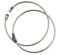Shires Equestrian - Shires Shop Display Rings - Chrome - Size: Pack10