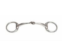 Shires Equestrian - Small Ring Curved Mouth Eggbutt - S/steel - Size: 51/2