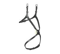 Shires Equestrian Velociti Rapida Leather Grackle Noseband (Pony, Black)