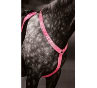 Shires Horse/Pony Breastplate EQUI-FLECTOR Reflective Pink - Cob/Full