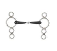 Shires Equikind and Jointed 3 Ring Dutch Gag Bit - 5.0" - 5.0"