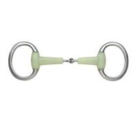 Shires Equikind Flat Jointed Horse Eggbutt Snaffle Bit Pale Green (5In)