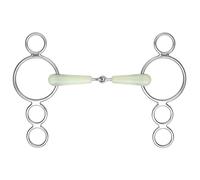 Shires Equikind Jointed 3 Ring Dutch Gag - Pale Green - 5