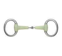 Shires Equikind Jointed Flat Ring Eggbutt Snaffle Bit - 6"