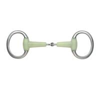 Shires Equikind Jointed Eggbutt Flat Ring - Pale Green - 4.5