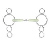 Shires Equikind Jointed Horse 3 Ring Gag Bit Pale Green (4.5In)