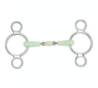 Shires Equikind Peanut Horse 2 Ring Gag Bit Pale Green (5In)