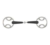 Shires Equikind Plus Bevel Jointed Mouth Bit 5 1/2 inch Silver Black