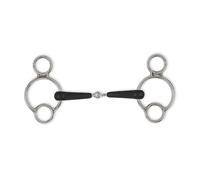 Shires Equikind Plus Universal Jointed Mouth Bit 4 1/2 inch Silver Black