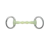 Shire Horse Bridle Bit Equikind Ripple Eggbutt Cream 5.5 inch