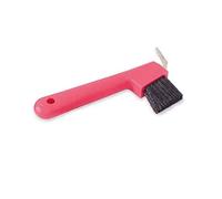 Shires Ezi-Groom Hoof Pick/brush - Pink