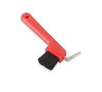 Shires Ezi-Groom Hoof Pick/brush - Red