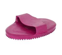 Shires Ezi-Groom Rubber Curry Comb - Pink - Size: Large