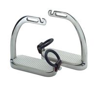 Shires Fillis Peacock Stirrups in Grey, Size 4.5", Stainless Steel | Charlies