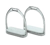 Shires Fillis Stirrups - Silver - Size: 4 inch