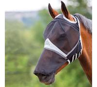 Shires Fine Mesh Fly Mask With Ear Hole & Nose - Black - Size: Pony