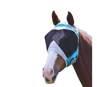 Shires Fine Mesh Fly Mask Without Ears - Turquoise - Size: Pony