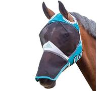 Flyguard Pro Fine Mesh Fly Mask with Ear Holes and Nose - Pony · Teal
