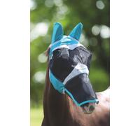 Shires Fly Mask Fine Mesh With Ears & Nose Teal Pony