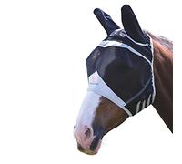 Shires Fine Mesh Fly Mask With Ears - Black Pony