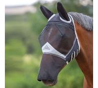 Shires Fine Mesh Fly Mask with Ears & Nose - Black - Size: Shetland