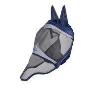 Shires Fine Mesh Fly Mask With Ears & Nose - Navy Blue