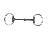 Shires Flat Horse Eggbutt Snaffle Bit Black (6In)